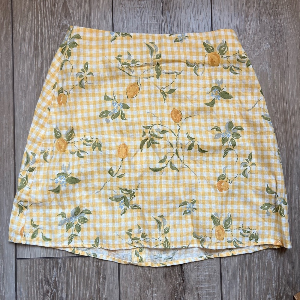 Reformation Linen Mini Skirt Size 2